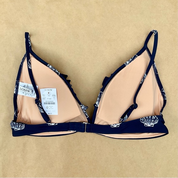 J. Crew & Shoshanna ❉ Nautical Navy Bikini Top & High Waist Bottoms 2pc Swimsuit - Picture 7 of 13